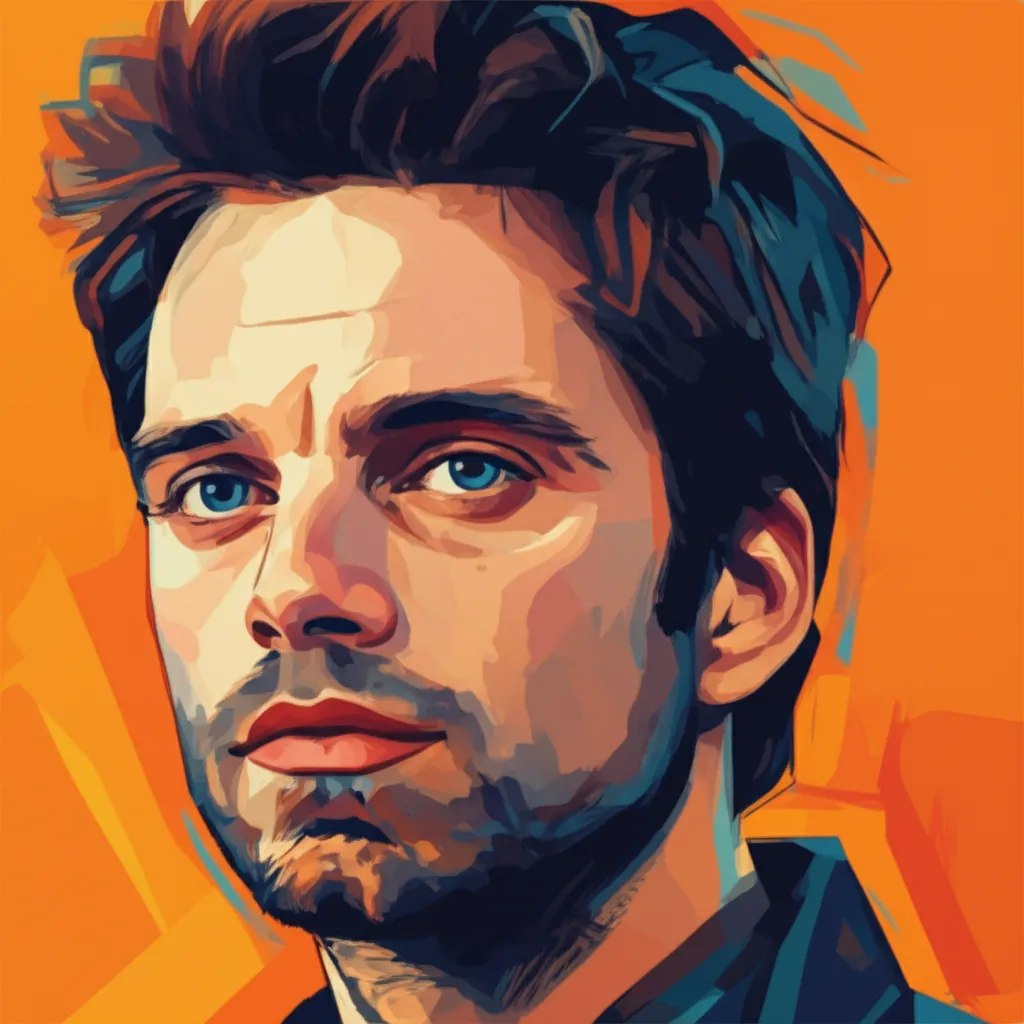 Artistic portrait of Sebastian Stan