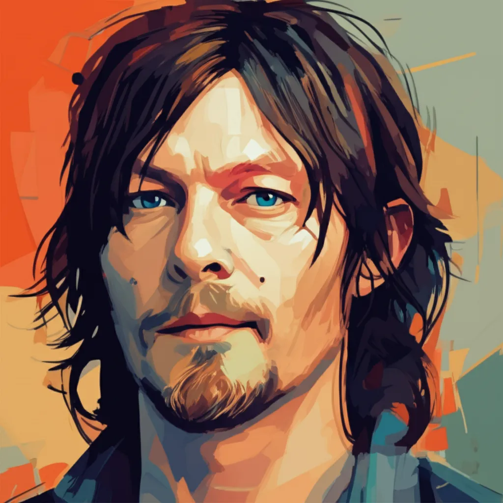 Artistic portrait of Norman Reedus