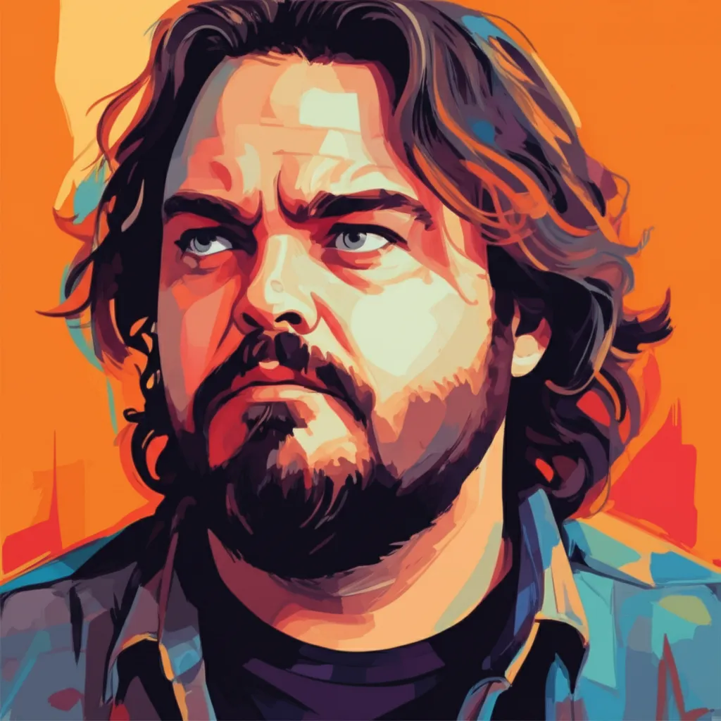 Artistic portrait of Jack Black