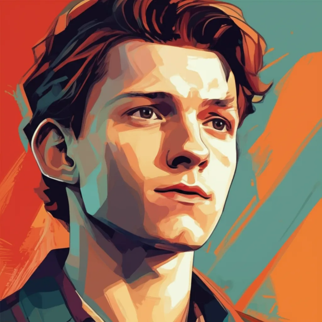 Artistic portrait of Tom Holland