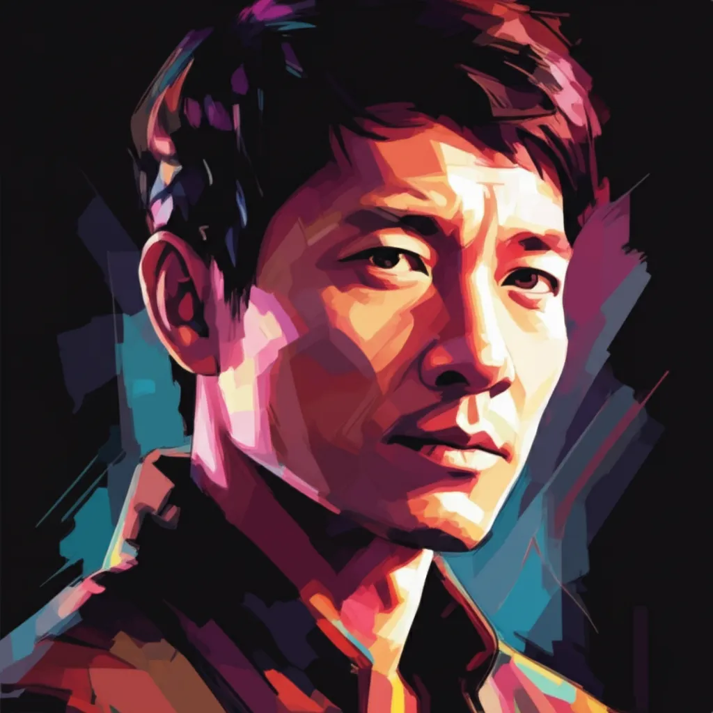 Artistic portrait of Donnie Yen