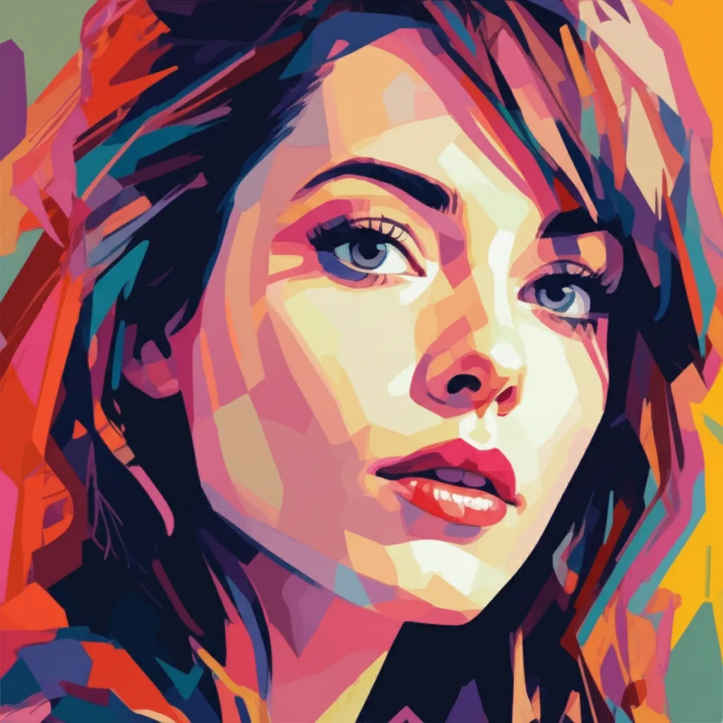 Artistic portrait of Rebecca Hall