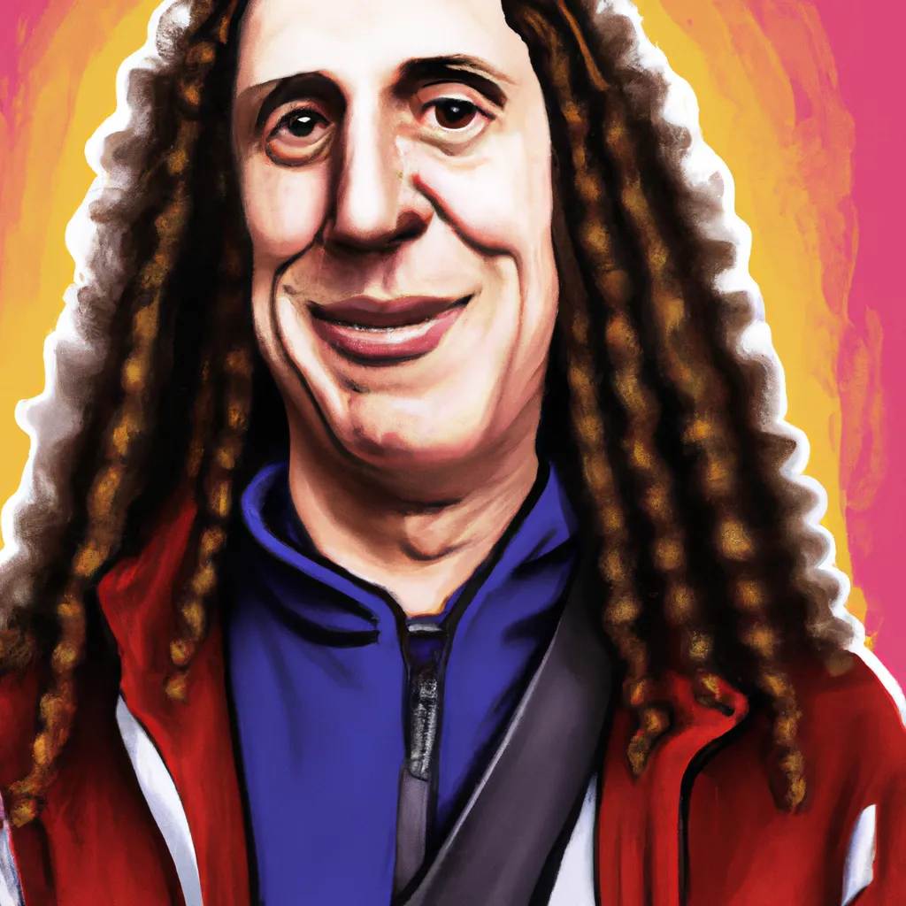 Artistic portrait of 'Weird Al' Yankovic