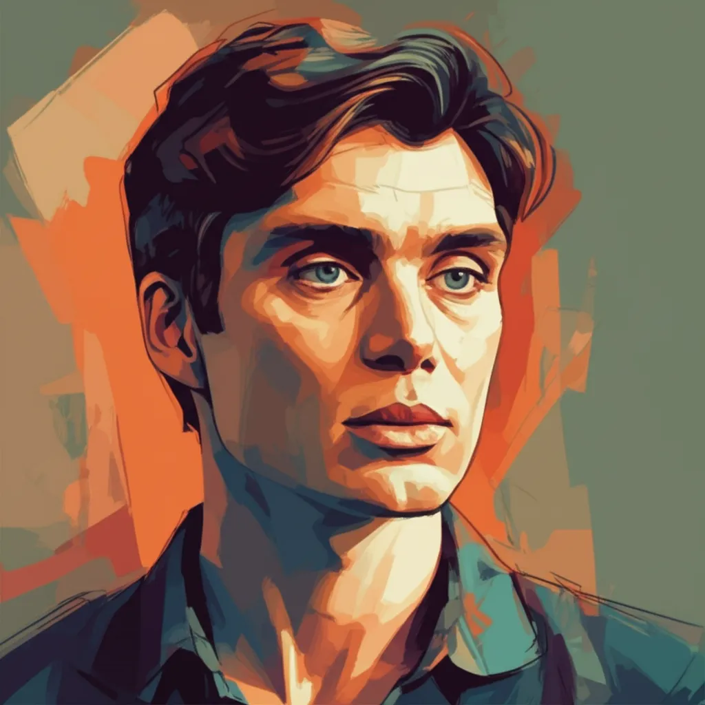 Artistic portrait of Cillian Murphy