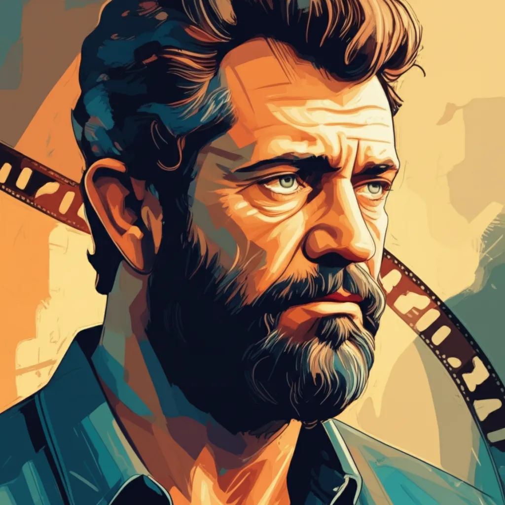 Artistic portrait of Mel Gibson