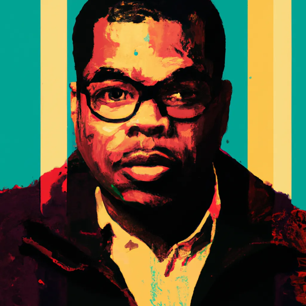 Artistic portrait of Jordan Peele